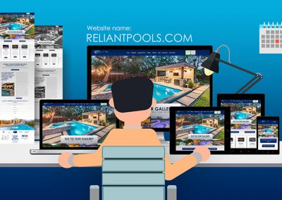 Website Makeover: Reliant Pools